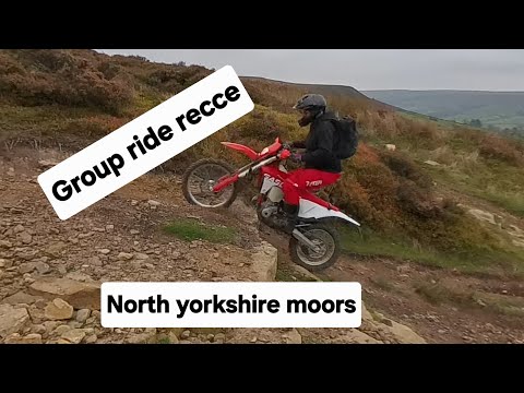 Recce for a group ride in the moors