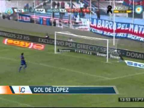 Gol de Lòpez Rafaela 3 Tigre 1