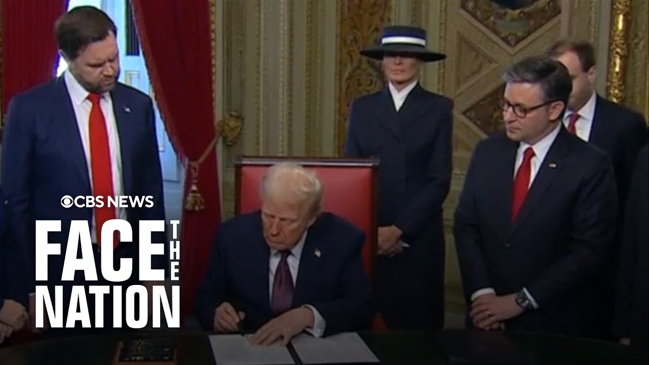 Trump signs executive orders after inauguration