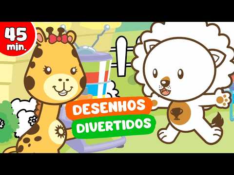 DIVERSÃO SEM PARAR! 🦁 Desenhos Animados Divertidos do Animazoo Kids ✨
