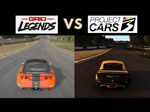 GRID Legends and Project CARS 3 Comparison - Ginetta G40 GT5 - Brands Hatch