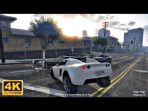 Grand Theft Auto 5 4K Ultra Graphics Gameplay Part 2 - GTA 5 PC 4K 60FPS