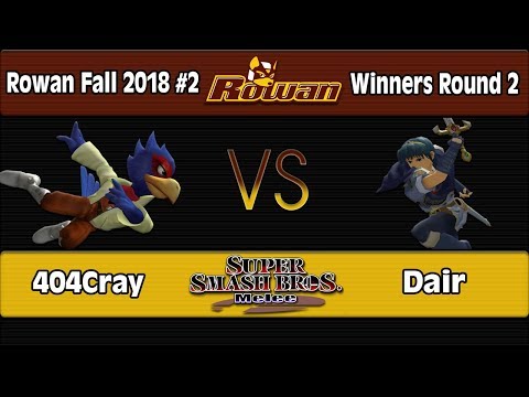 Rowan Fall 2018 #2: 404Cray (Falco) Vs. Dair (Marth) - WR2