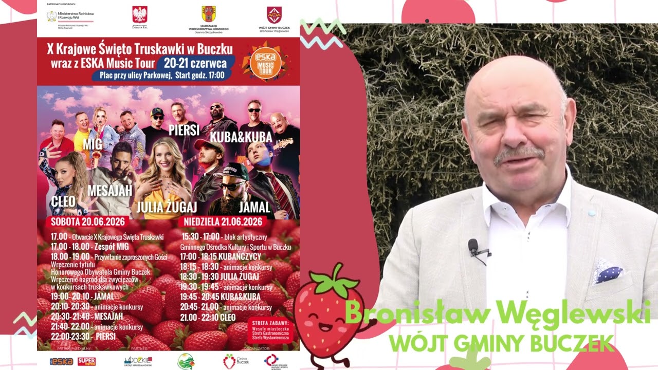 X Krajowe Święto Truskawki – Buczek 2026 | ZAPROSZENIE