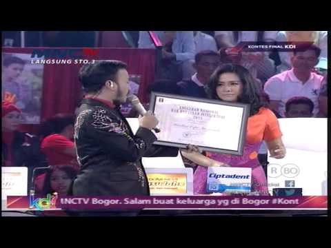 Ikke Nurjannah - Mendapatkan Penghargaan - Kontes Final KDI 2015 (8/5)