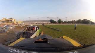preview picture of video 'In Car Camera 8cyl Demolition Derby Truro NS Aug 2013 NSPE'