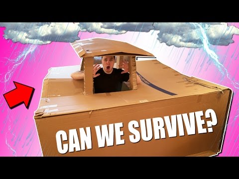 ULTIMATE BOX FORT Vs THUNDERSTORM CHALLENGE "Will We Survive?" Video