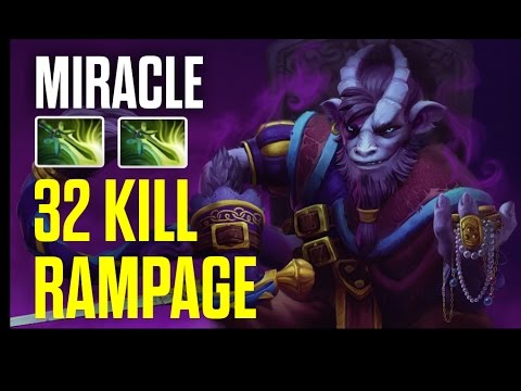 Epic Gameplay 2X Butterfly Riki Rampage by Miracle - Top MMR Pro Player | Dota 2