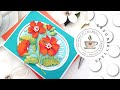 Die cutting with the Spellbinders Stylish Oval Hello You Floral Die Set