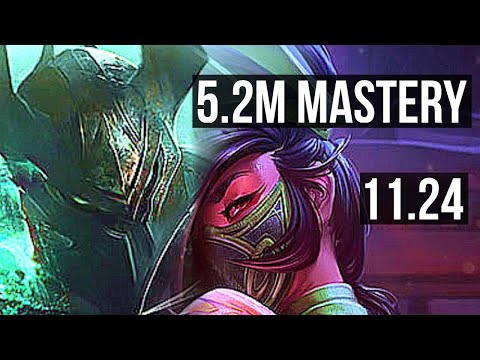 MORDEKAISER vs AKALI (MID) | 5.2M mastery, 700+ games, Rank 13 Morde | BR Master | 11.24