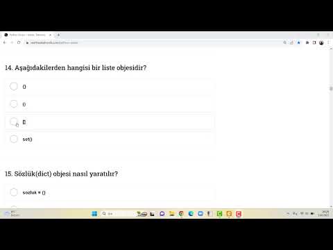Python Temel Eğitimi:Örnek Sorular 1