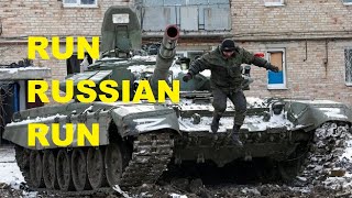 PANIC OF RUSSIAN CREW AS THEIR TANK GOT HIT FROM UKRANIAN FIRE  || 2023