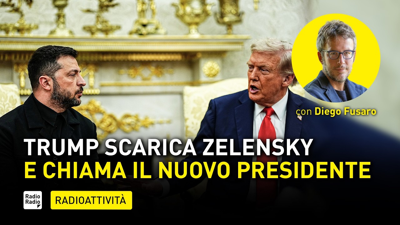 UFFICIALE: Trump scarica Zelensky e allude a un nuovo presidente