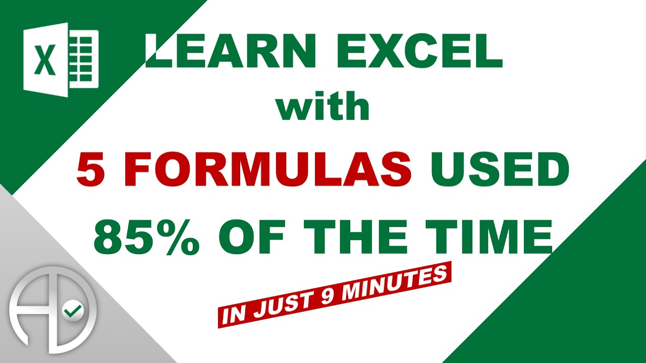 Excel for Beginners: Top 5 Formulas You Must Know (with Examples)