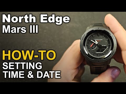 Part of a video titled North Edge Mars III - Setting the Time and Date - YouTube