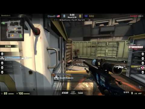 CSGO NRG tabsen 4k + 1v2 clutch!