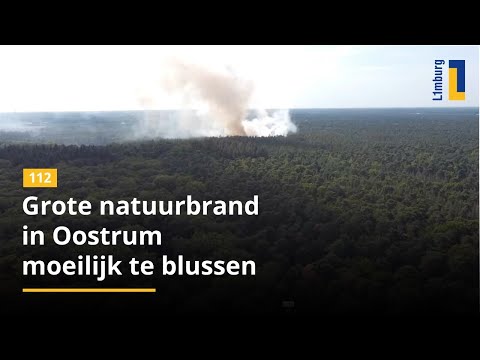 Grote natuurbrand in Oostrum