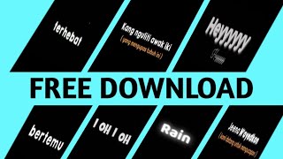Download lagu KUMPULAN MENTAHAN TEKS LAGU 30 DETIK || BACKGROUND HITAM || FREE DOWNLOAD || #2 mp3 Download lagu KUMPULAN MENTAHAN TEKS LAGU 30 DETIK || BACKGROUND HITAM || FREE DOWNLOAD || #2 mp3