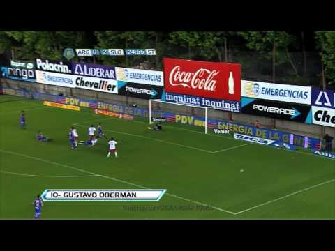 Gol de Oberman. Argentinos 1 San Lorenzo 2. Fecha 17. Torneo Inicial 2012. Fútbol Para Todos.