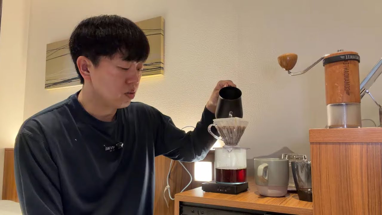 大阪泊まりなのでゆったりホテルから配信中。