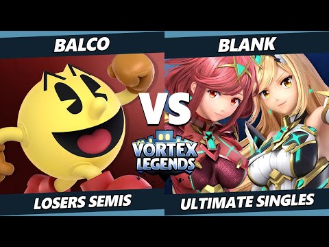 Vortex Legends 27 Losers Semis - Balco (Pac-Man) Vs. Blank (Pyra Mythra) SSBU Smash Ultimate