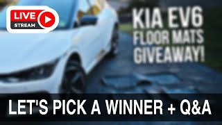 Kia EV6 3D Mats USA Elitect Floor Mats Giveaway - Let's Pick a Winner! + Q&A