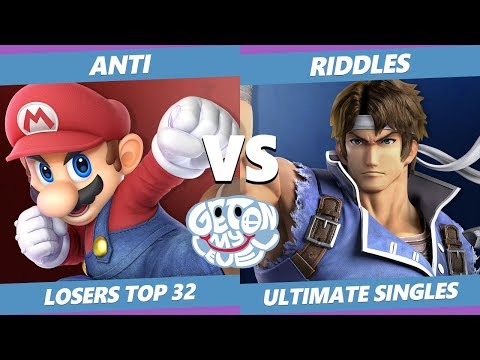 GOML 2019 SSBU - T1 | ANTi (Mario) Vs. Riddles (Richter) Smash Ultimate Tournament Losers Top 32