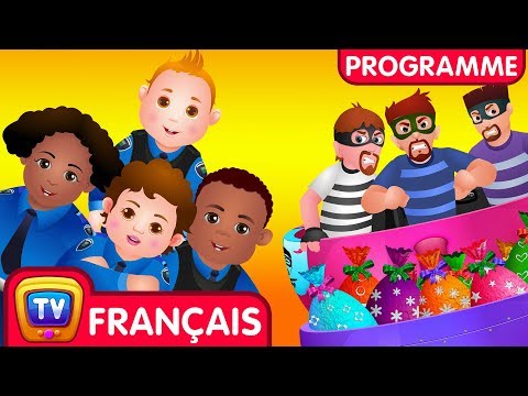 La poursuite sur la voie ferrée (Rail Road Chase) | Ep. 3 | ChuChu TV Police Des Oeufs Surprises