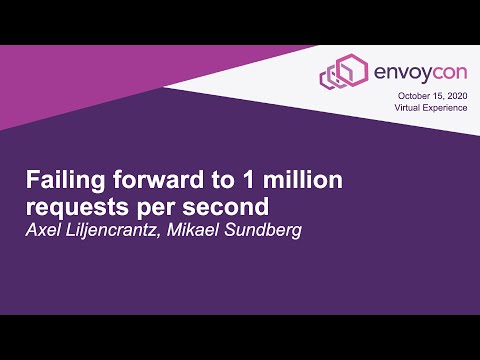Failing forward to 1 million requests per second - Axel Liljencrantz, Mikael Sundberg