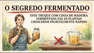 Este truque com cinza de madeira fermentada faz as plantas crescerem incrivelmente rápido