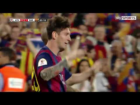 Messi Incredible Goal vs Athletic Bilbao   English Commentary