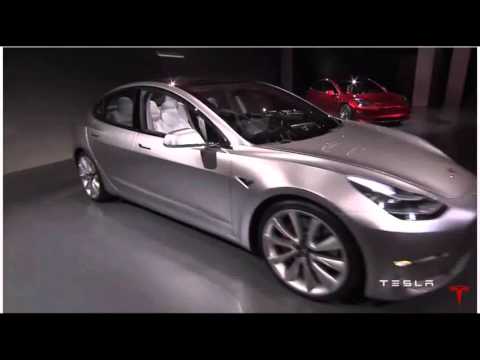 特斯拉Model 3：埃隆-馬斯克發佈特斯拉3.5萬美元的電動汽車 "Model 3" (Tesla Model 3 : Elon Musk unveils Tesla's $35,000 Electric Car "Model 3")
