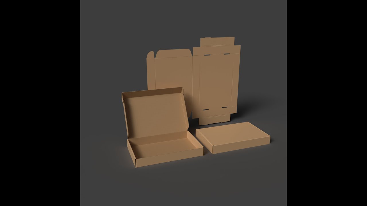 A self-assembling corrugated cardboard tray 3D Model