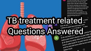TB treatment side effects| Period problem and weight loss. TB treatment related Questions Answered|