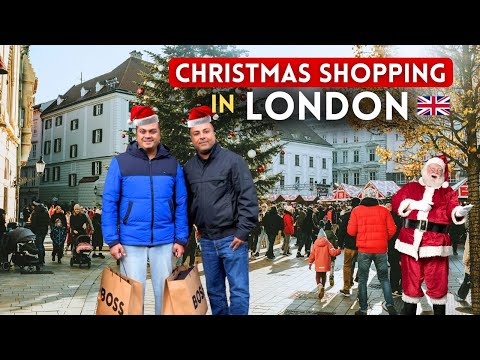 Christmas Shopping in London | A Day with Shamjith Bhai & Friends 🇬🇧
