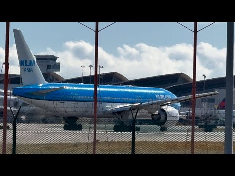 KLM Asia KL604  Boeing 777-206(ER) Takeoff – LAX April 27, 2025 #lax #klm #aviation #boeing777 #fyp