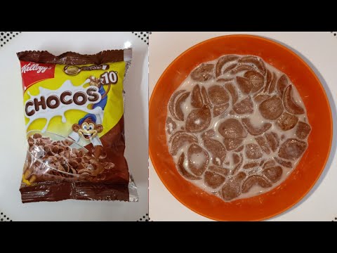 Kellogg's CHOCOS Recipe || chocos & Milk