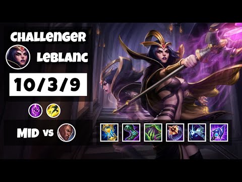 LeBlanc vs Lucian NA Challenger MID (10/3/9) - v11.16