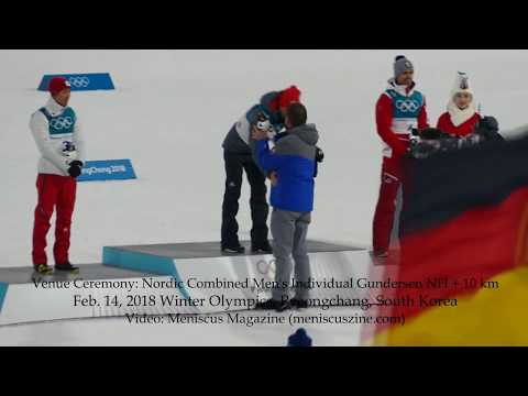 Nordic Combined Individual Gundersen Normal Hill + 10 km Venue Ceremony - 2018 Winter Olympics