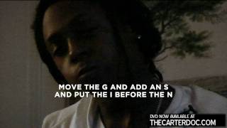 Lil Wayne performs song to the camera for his documentary "The Carter"