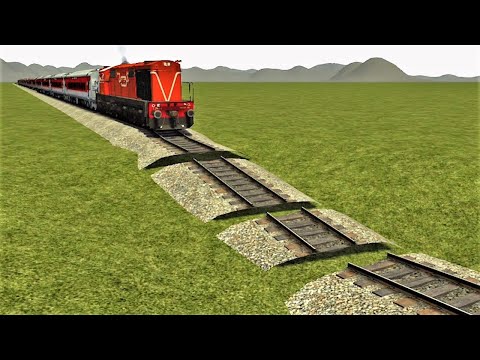Trains vs Unfinished Railroad Tracks #3 | Most Dangerous Train Line ||