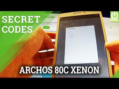Secret Codes in ARCHOS 80c Xenon - Hidden Menu in Android