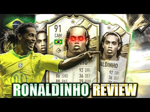 DON'T DO THE 94 DINHO SBC! GET THIS INSTEAD (; 91 MID ICON RONALDINHO PLAYER REVIEW! FUT 23