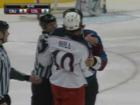 Jared Boll vs Chris Stewart Jan 2, 2009