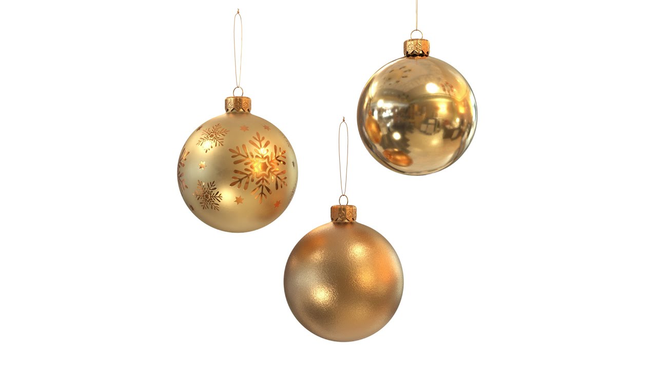 Christmas balls collection 3D Model