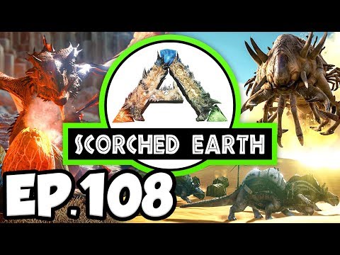 ARK: Scorched Earth Ep.108 - MANTICORE BOSS FIGHT ARENA!!! (Modded Dinosaurs Gameplay)