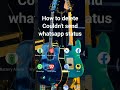 How To Delete Couldn T Send Whatsapp Status