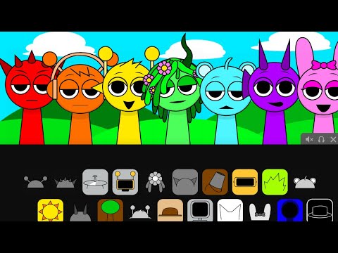 incredibox sprunki in rainbow order. BLOOD WARNING SCARY