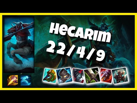 Hecarim vs Karthus NA Challenger JUNGLE (22/4/9) Gameplay Replay - Patch 10.24