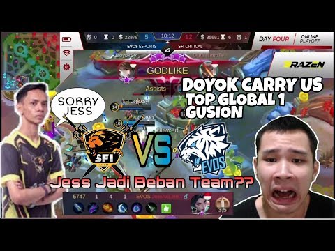 DOYOK Di Kasih GUSION.. EVOS BERCANDA.?? EVOS  Esport vs SFI Critical